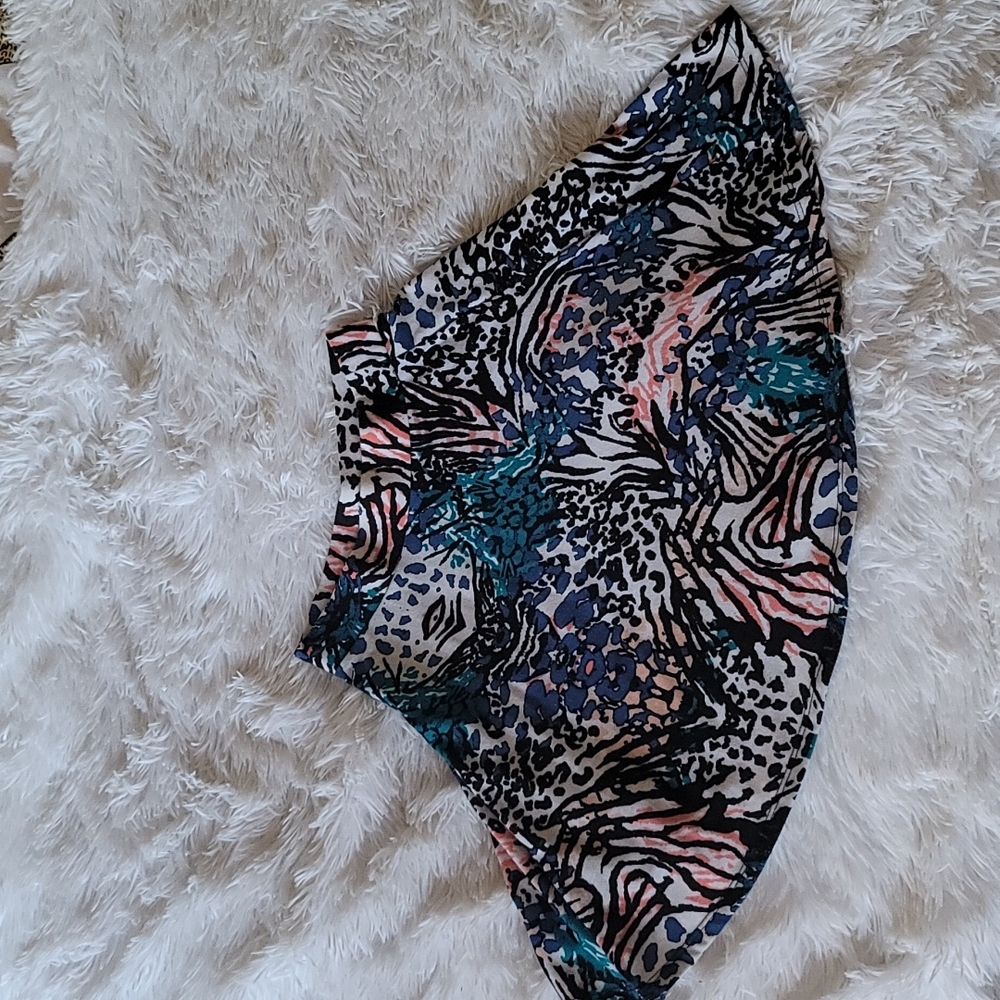 Charlotte Russe animal print Skater Skirt XS